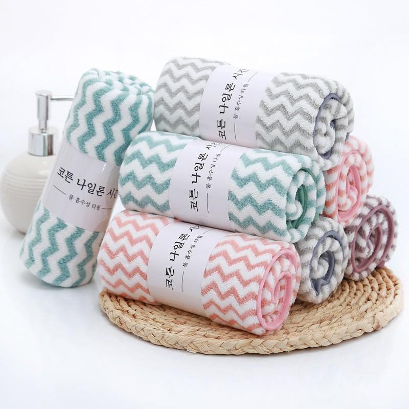 Set 10 Khăn Mặt Lông Cừu Hàn Quốc 50x30cm Siêu Thấm Hút
