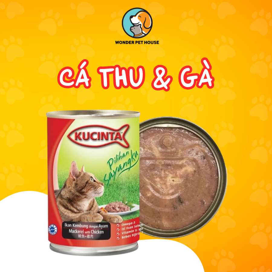 [NEW] Pate lon KUCINTA 400g cho mèo mọi lứa tuổi - Pate Giá Rẻ