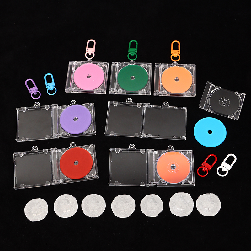 NFC Blank Album Mini CD Case Keychain CD Player Keyring DIY Backpack ...