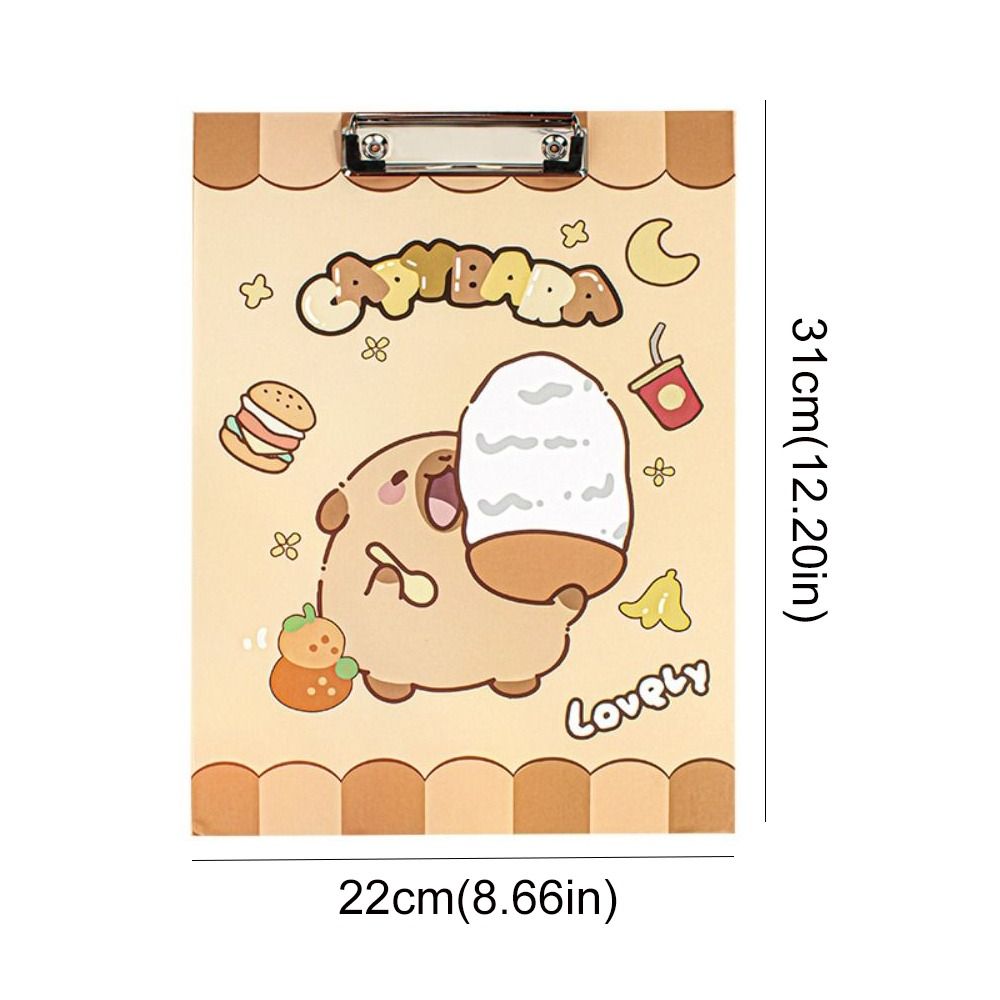 Cartoon Aesthetic A4 Board Clip Folder Good-looking File Storage ...