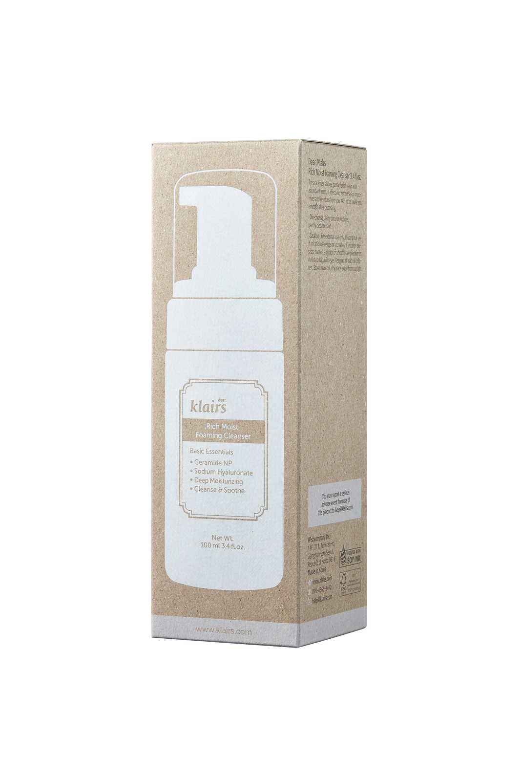 Dear Klairs Rich Moist Foaming Cleanser 100ml