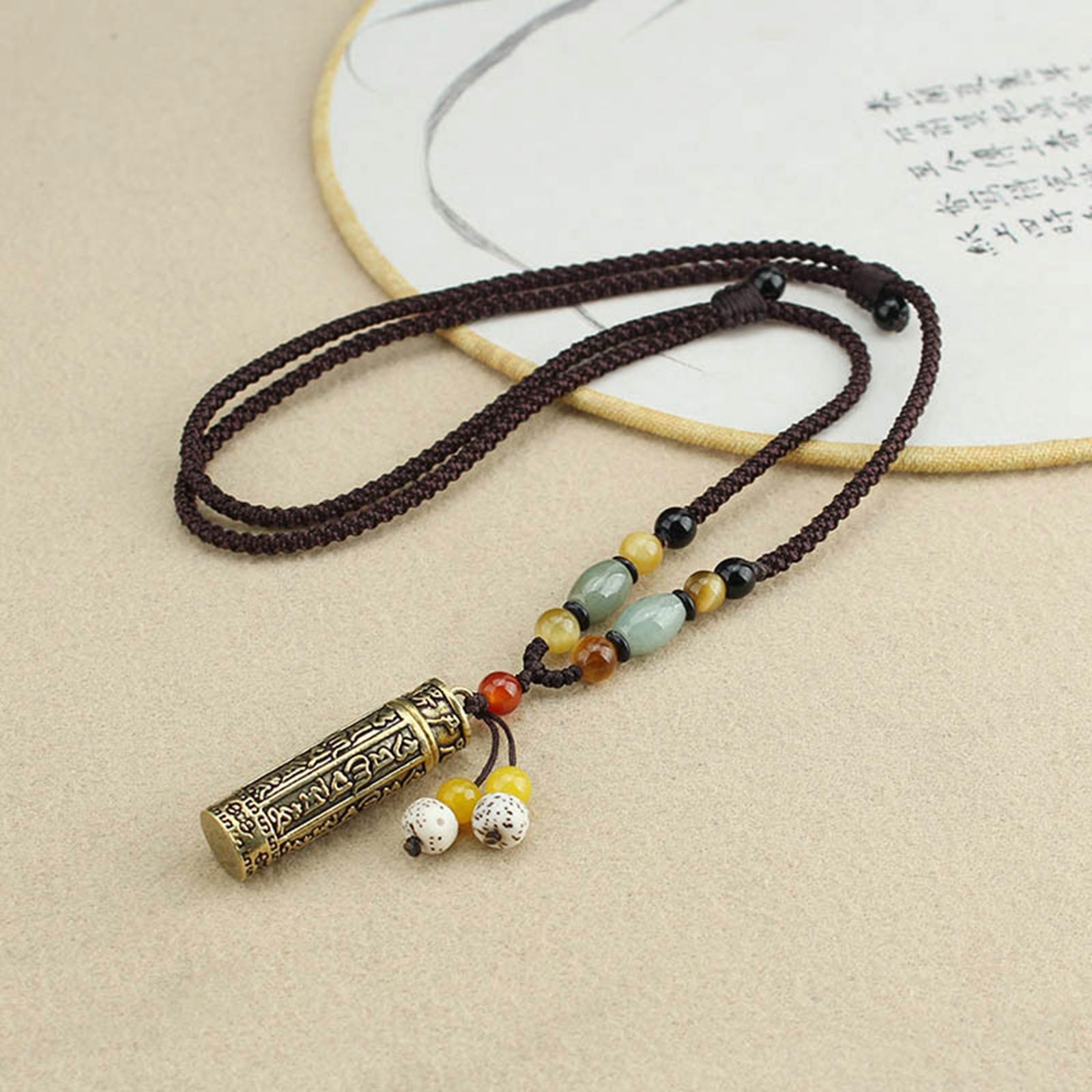 BNWEAR Handmade Tibetan Gawu Box Pendant Necklace Buddhist Amulet Necklace Amulet