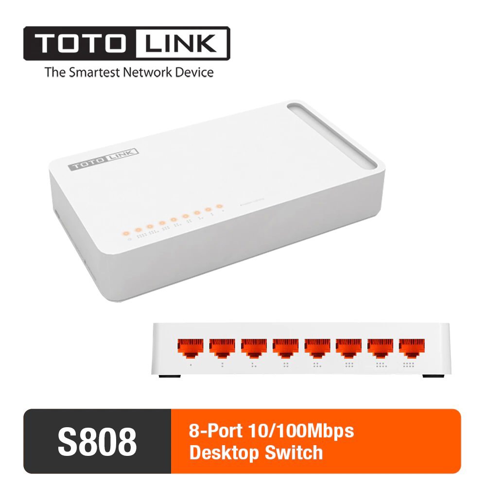SWITCH TOTOLINK S808 8 PORT 10/100Mbps
