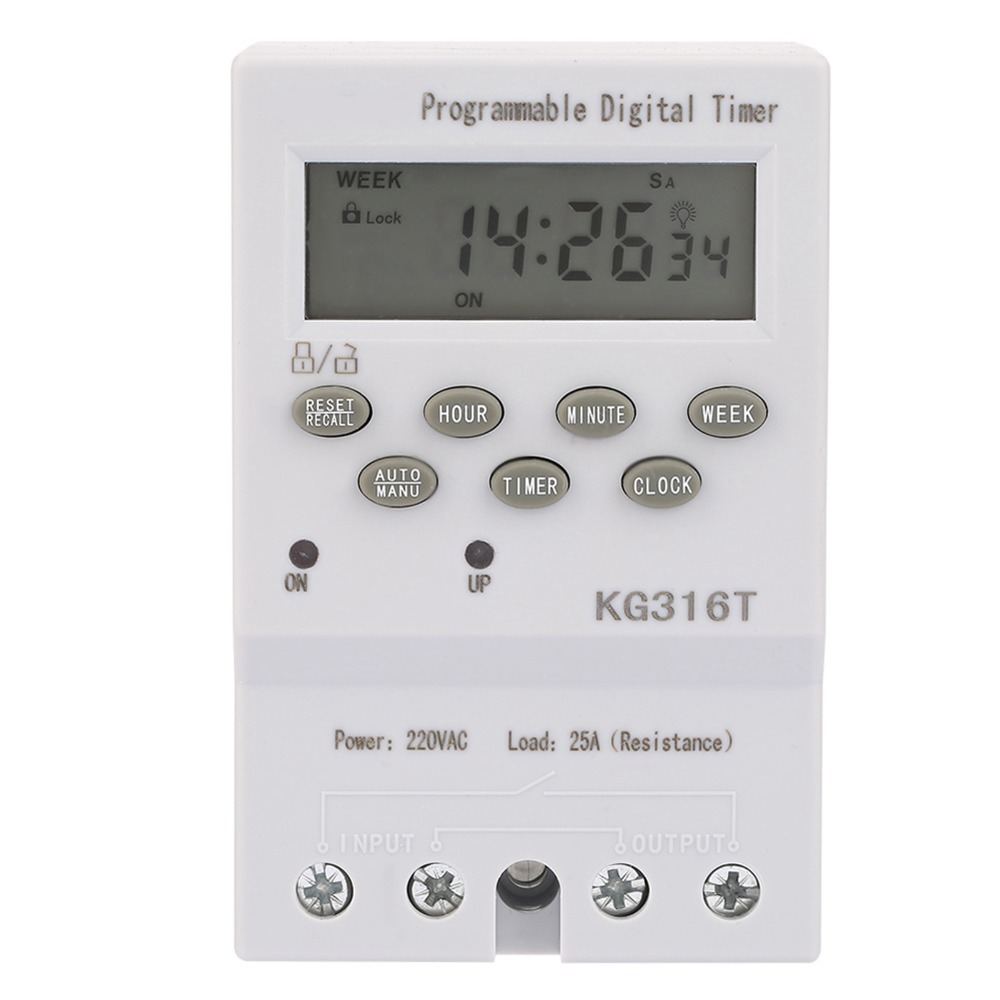 Lighting Control KG316T AC220V Timer Switch Digital Display Automatic ...