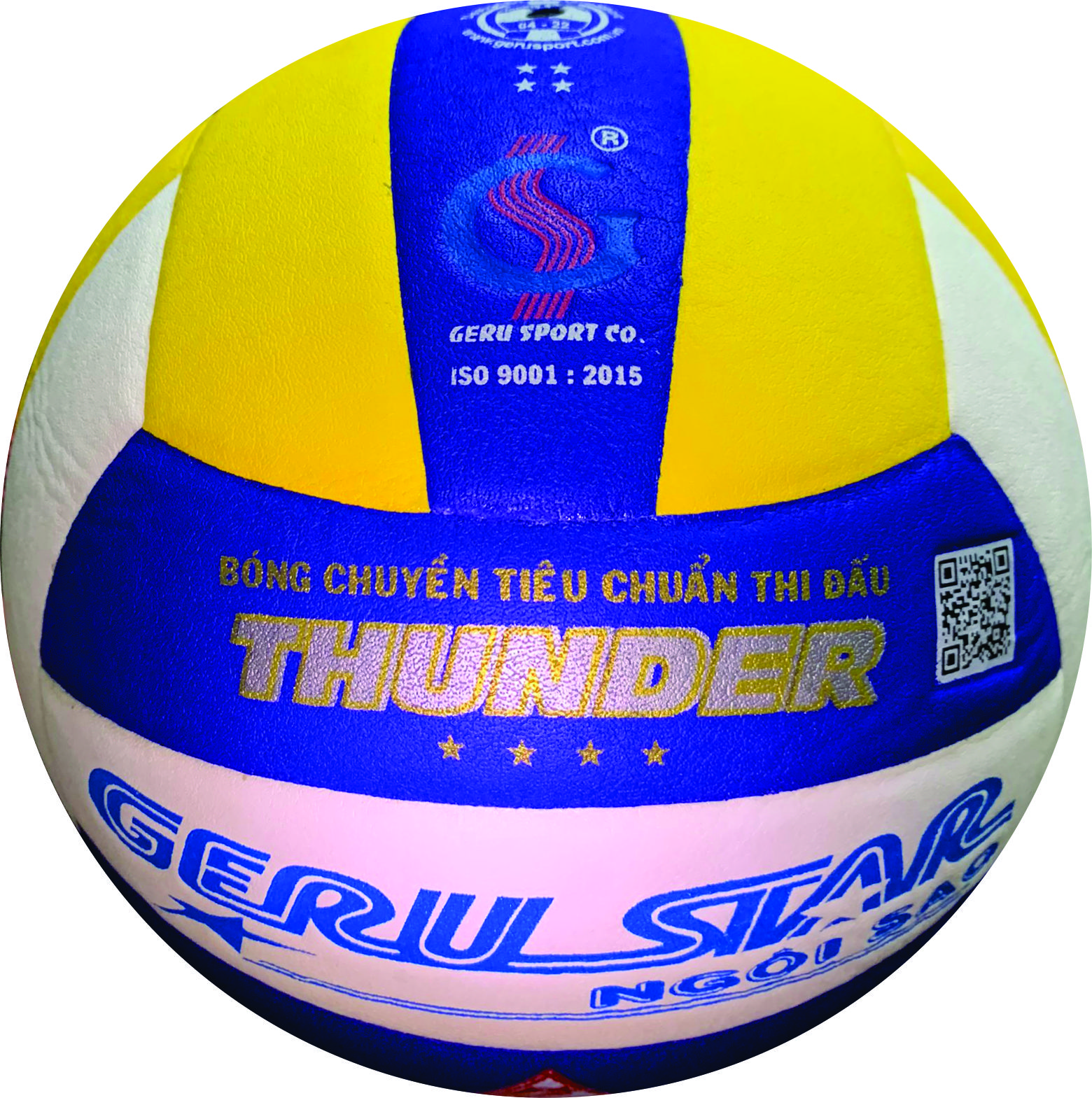 Bóng chuyền PU 4 Sao THUNDER số 5 GERU SPORT