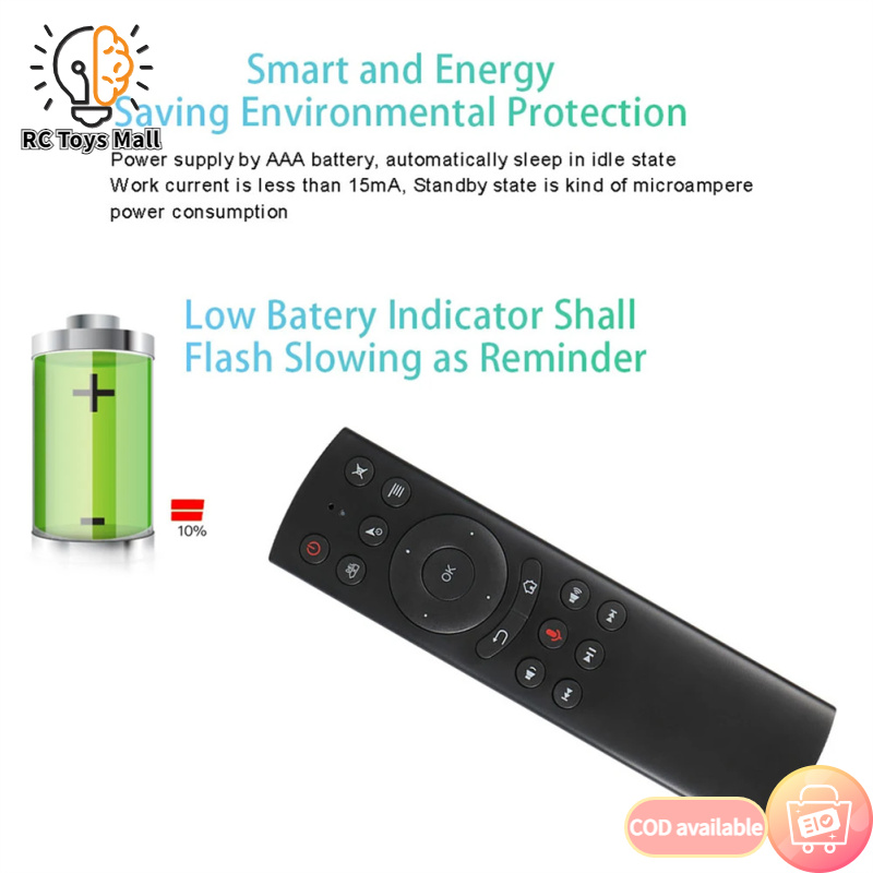 G20S Air Mouse Wireless Remote Keyboard Voice Inputting Air Fly Mouse Remote Control With USB Receiver Compatible For Android TV Box Tablet PC