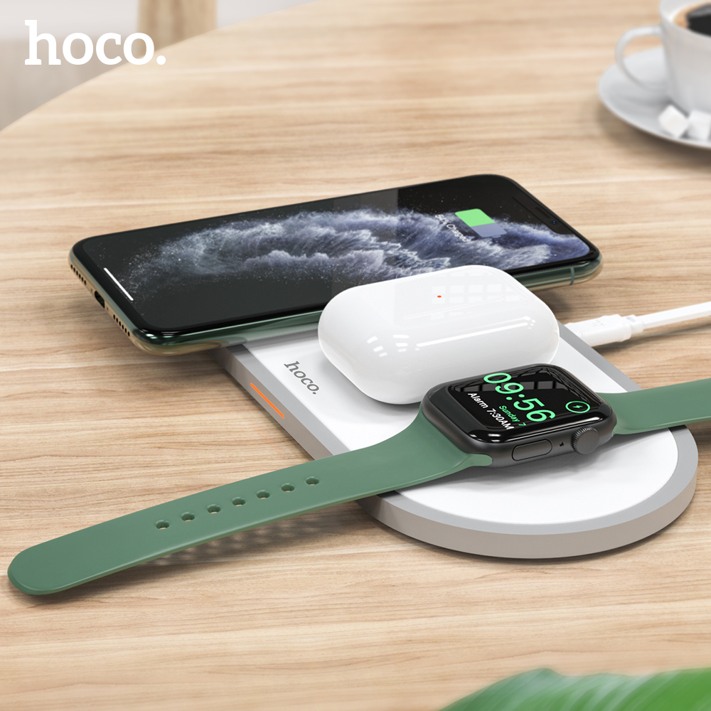 Hoco CW24 3 in1 Wireless Charging Dock for iphone 12 Pro