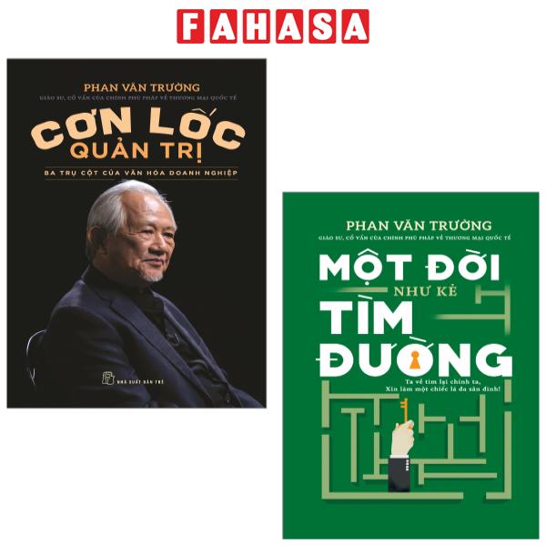 Fahasa - combo sách hay sách cơn lốc quản trị - ba trụ cột của văn hóa doanh nghiệp + một đời như kẻ tìm đường