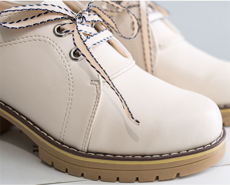 Giày Da Nữ Giày Oxford Cao Gót 5P ULZZANG