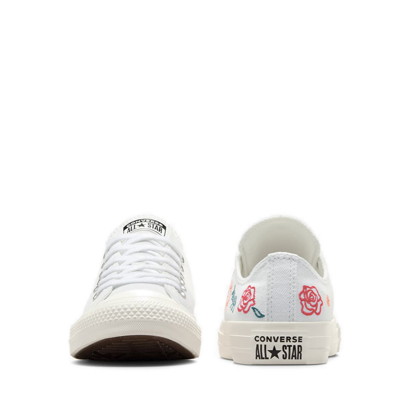 Converse CTAS Women's Sneakers - White/Dragon Scale/Red