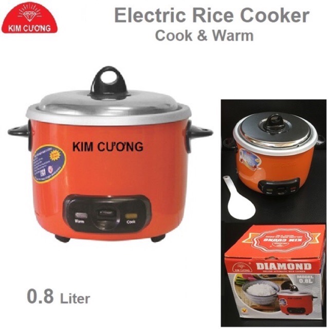 Nồi cơm điện 0.8 lít Kim Cương
