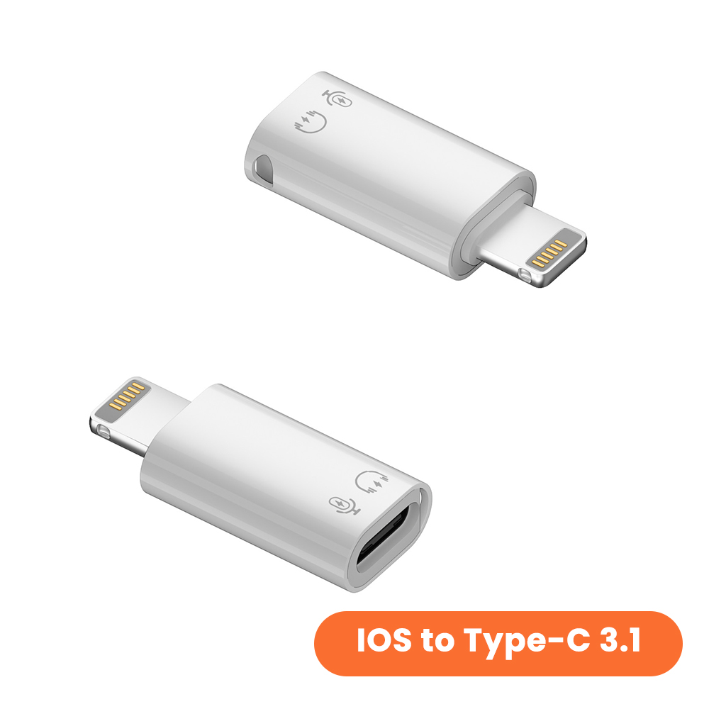 Toocki usb type c to lightning adapter charger for iphone 12 11 13 14 pro usb 3.0 fast charging data transfer headphone converter