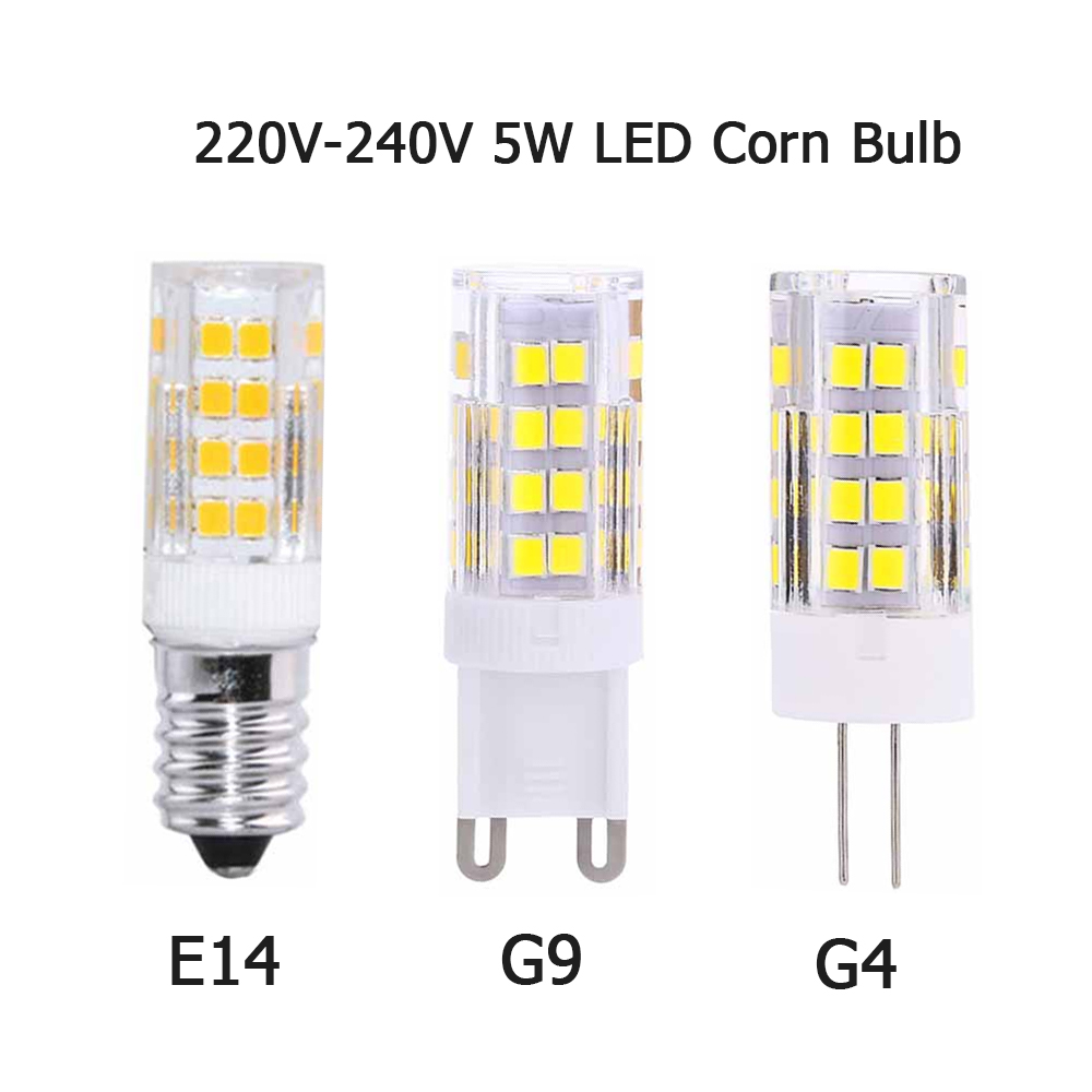 LED Bulb E14 G4 G9 Corn Light Bulb 220V 5W Spotlight Energy-saving Small Light Bulb