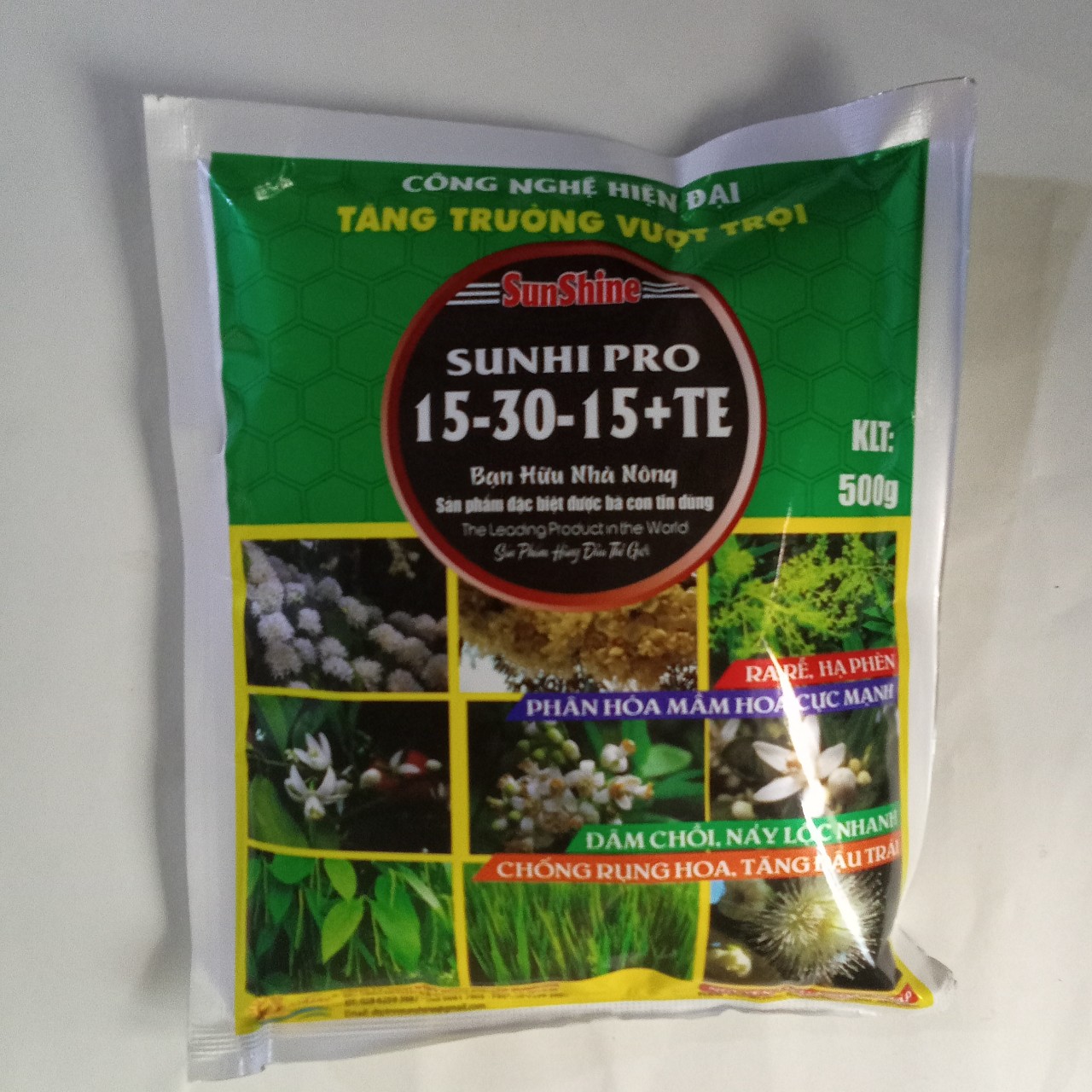 Phân bón lá cao cấp NPK 15-30-15+TE , gói 500gr