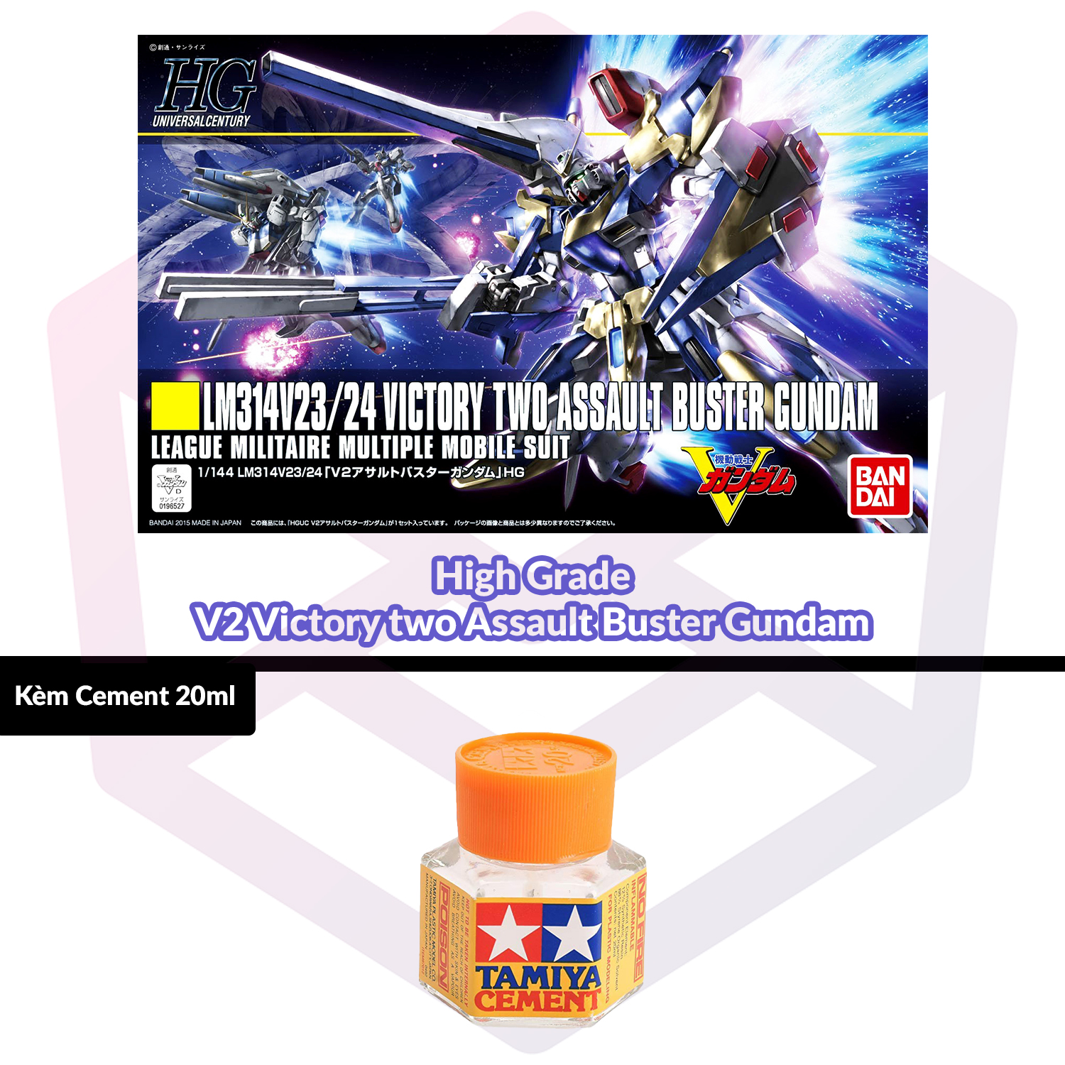 [7-11/12 VOUCHER 8%]Mô hình Gundam Bandai HG 189 V2 Victory two Assault Buster Gundam 1/144 MS V Gundam [GDB] [BHG]