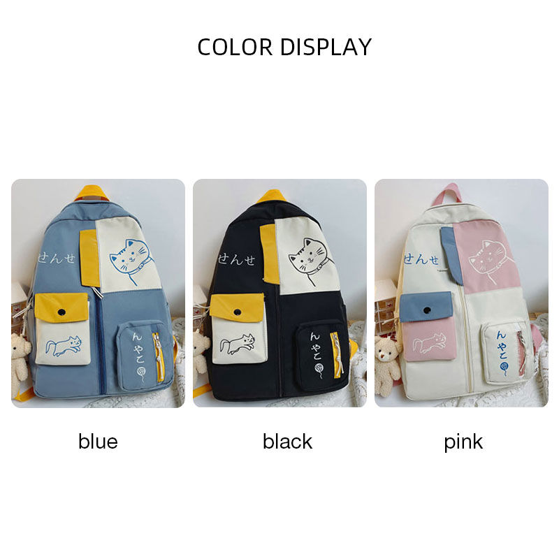 C&K KIds Backpack for primary school students, backpack for junior high school students, Harajuku style backpack for college students.