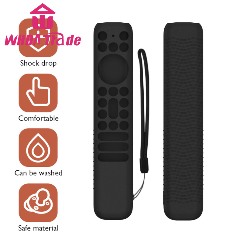 Remote Protective Case Cover Silicone Protective Controller Sleeve Skin With Lanyard  Compatible For TCL RC902V FMR1 RC