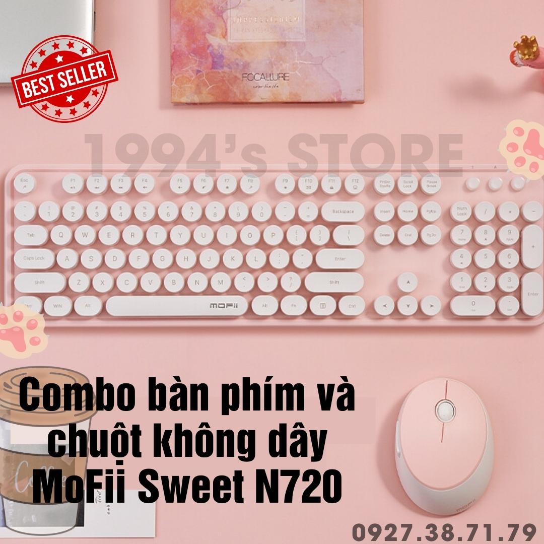 Bàn phím giả cơ và chuột không dây MoFii N720 - MoFii Sweet - Dùg cho Máy tính bàn, Laptop, Tivi, Điện thoại iPad iPhone thumbnail