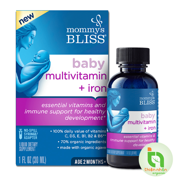 Dung dịch multivitamin và sắt Mommy' s Bliss (30ml) cho bé 2m+