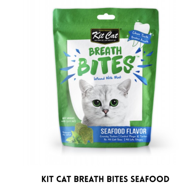 KITCAT BREATH BITES Viên nhai sạch răng cho mèo