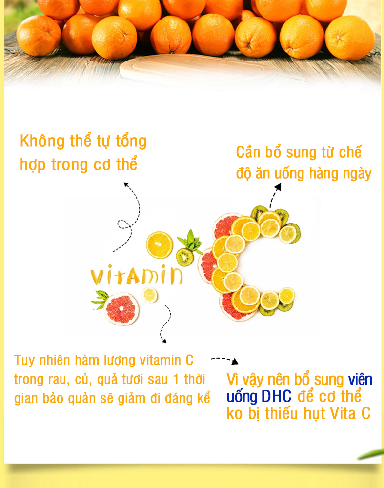 Viên uống DHC Vitamin C Hard Capsule 30 Ngày