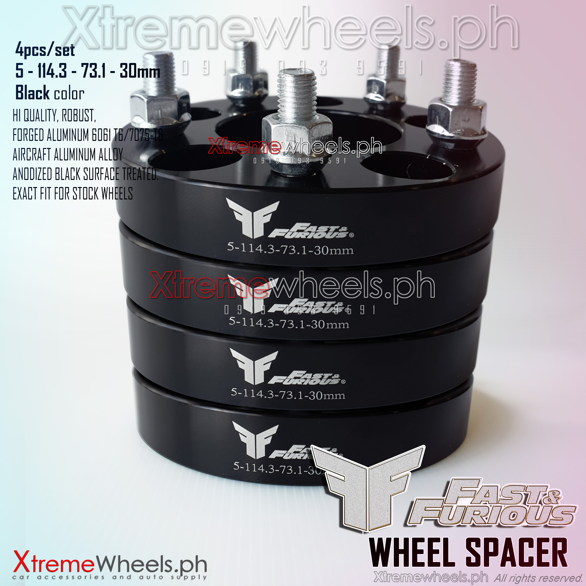 Suzuki Ertiga Alloy Wheel Spacer Set 4pcs 5114.3 30mm 1.5 lugnuts size