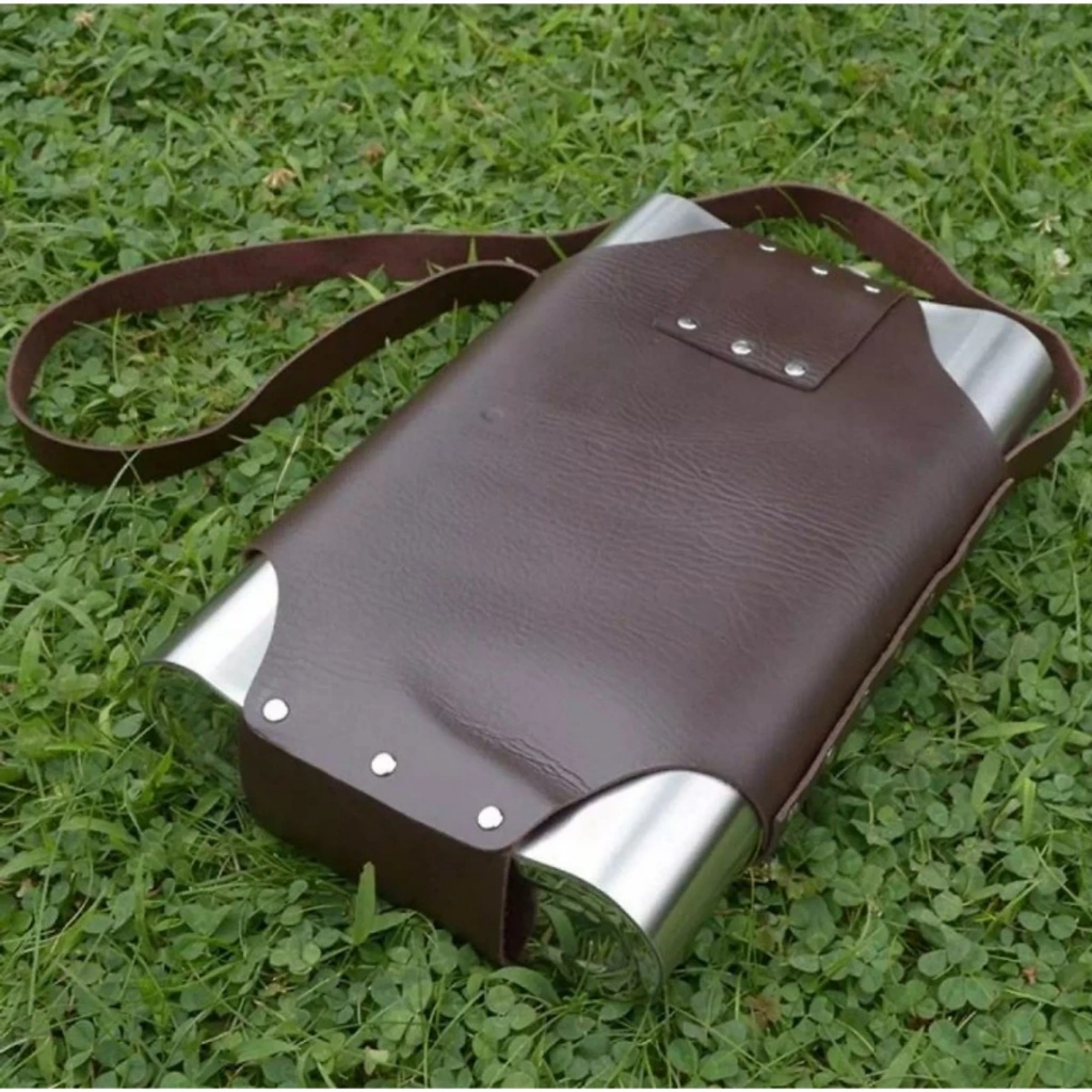 Bình INOX 304 đựng rượu kèm bao da.