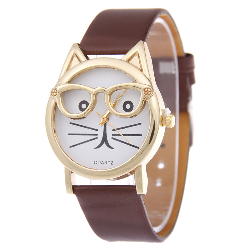 %E3%80%90Special%20offer%E3%80%91Relogio%20Feminino%202018%20Fashion%20Clock%20Cute%20Cartton%20Glasses%20Cat%20Analog%20Quartz%20Dial%20Wrist%20Ladies%20Watch%20Women's%20Watches%20Montre%20Femme%20-%20Image%205