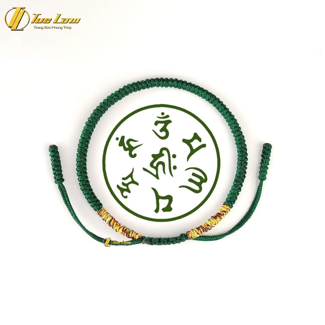 Vòng tay chỉ may mắn bện ngũ sắc hai đầu kiểu tây tạng may mắn, bình an - Tuệ Lâm