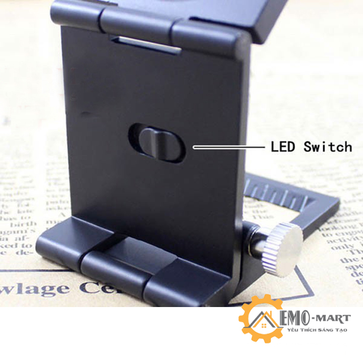 Kính lúp mini 10X có thước đo