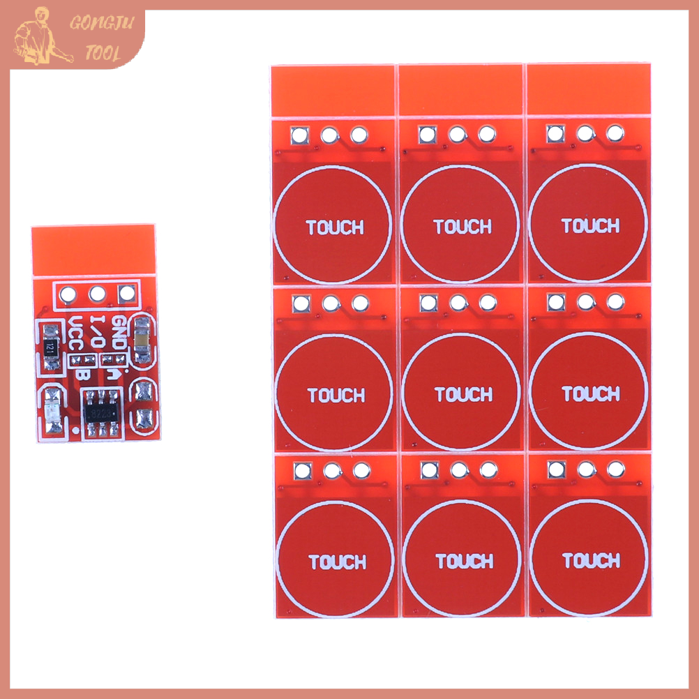 🔨 TOOL 10Pcs TTP223 Capacitive Touch Switch Button Self-Lock Module