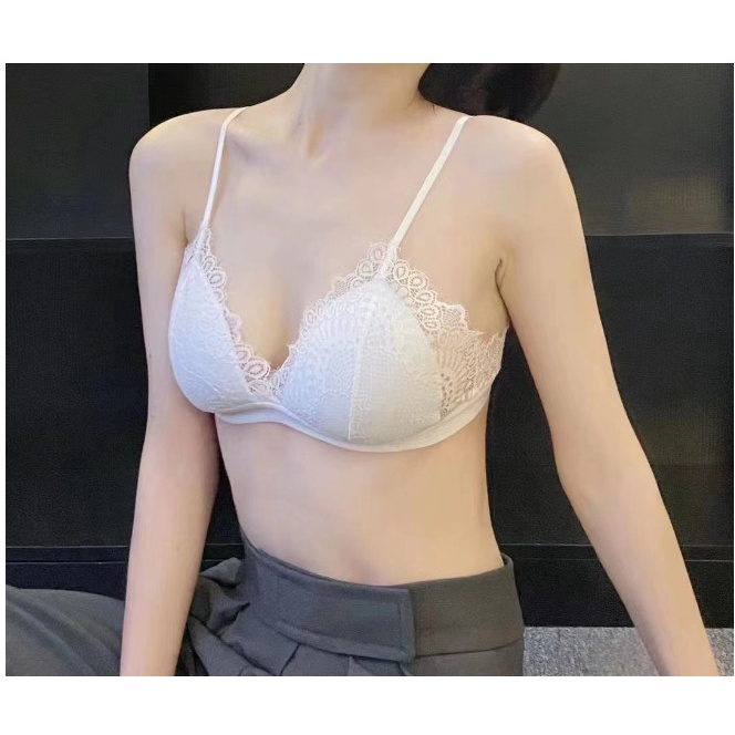 Áo lót ngực bra hai dây viền phối ren mềm mại quyến rũ doris 3011