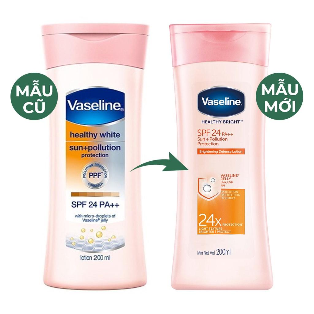 Chính hãng Sữa dưỡng thể Vaseline Healthy White SPF 24 PA