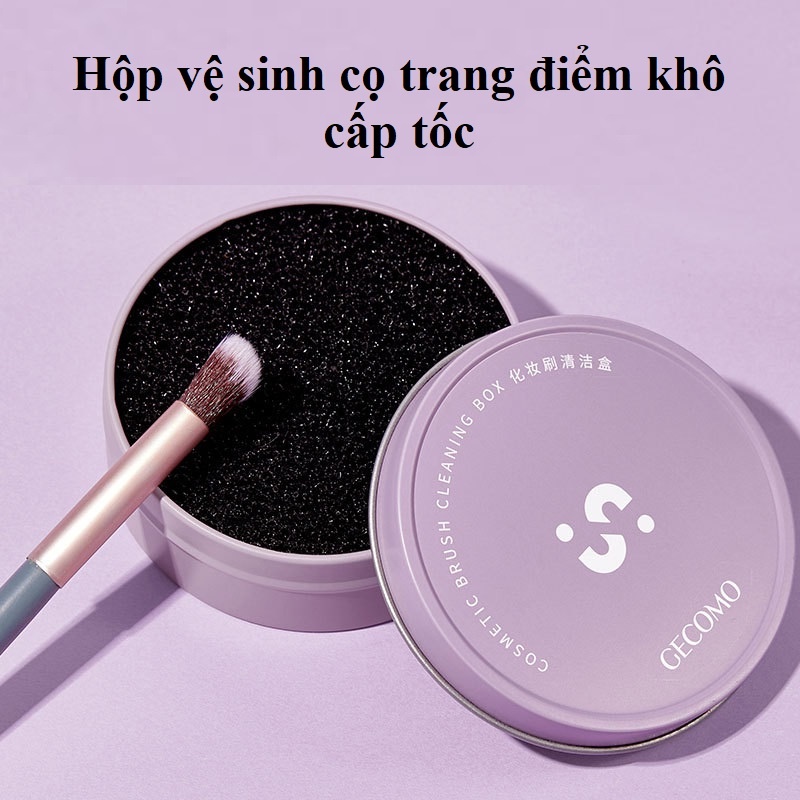 Hộp Vệ Sinh Cọ Trang Điểm Phủi Cọ Khô Cấp Tốc