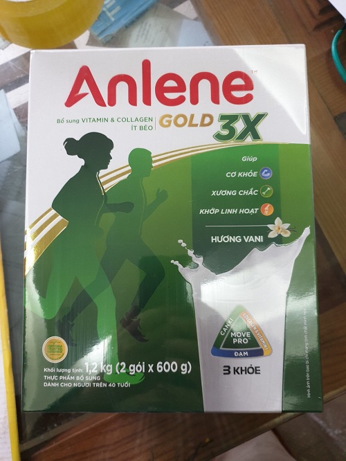 Milk Anlene gold 1,2 kg box paper (over 40 years old)