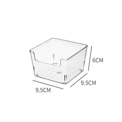 CNMF Household Desktop Miscellaneous Storage Box Creative Transparent Snack Accessories Free Combination Partition Anti-fall Drawer Storage Rack