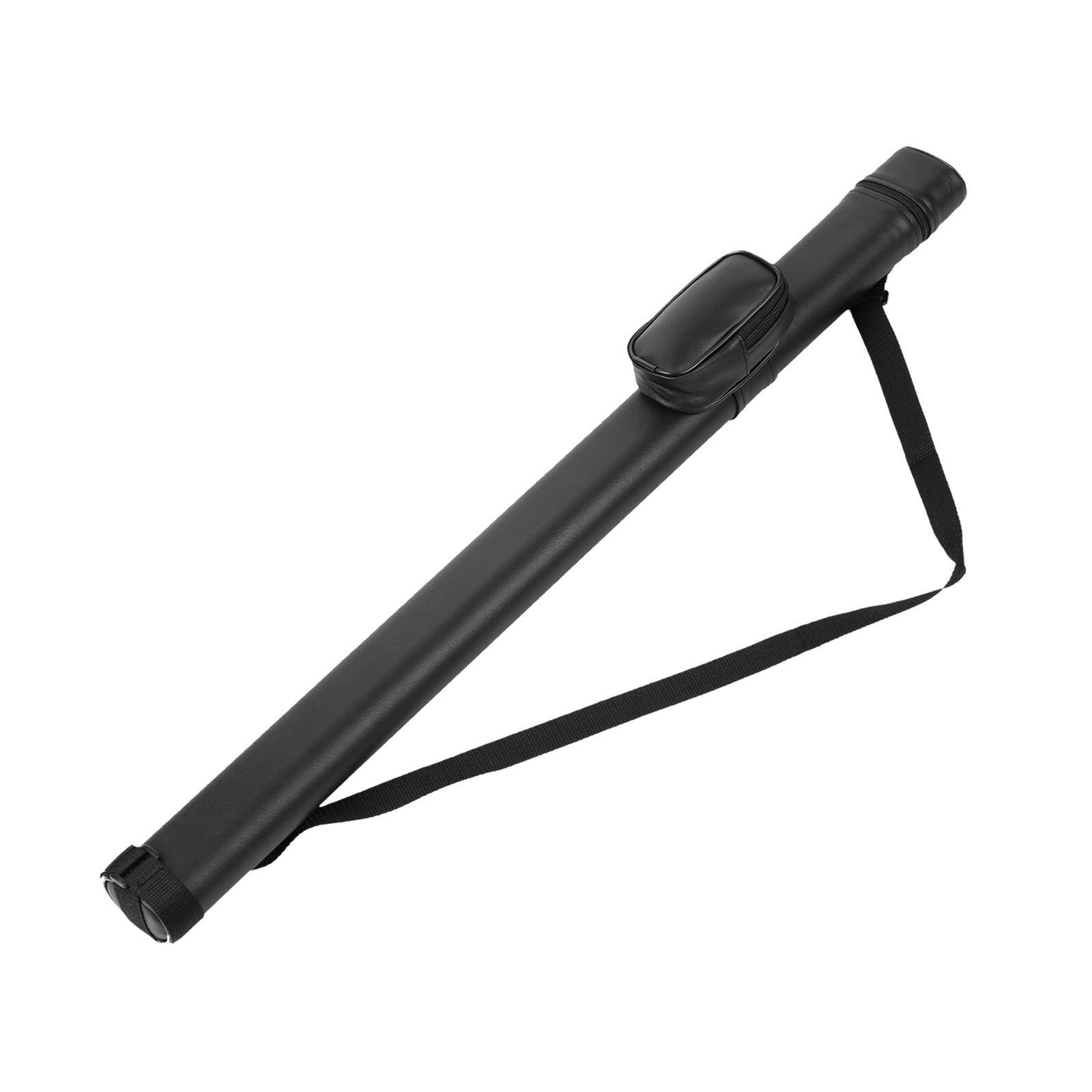Sleek PU Leather Professional BilliardPool Cue Rod Bag Protector Adjustable Strap for Enhanced Portability