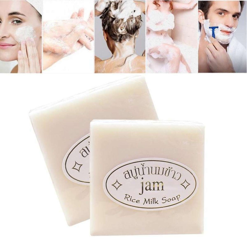 [ TRẮNG DA VÀ THƠM LẮM LUÔN ] 01 Bánh Xà phòng cám gạo Jam Thái (Date : mới 36 tháng).-[ 12.12 Hot Deals ]