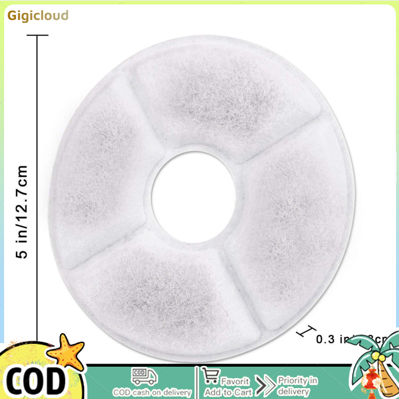 Activated Carbon Filter Element For Pet Water Dispenser Coconut Shell Ion Resin Filter Cotton For Cat Dog Water Fountain Filters