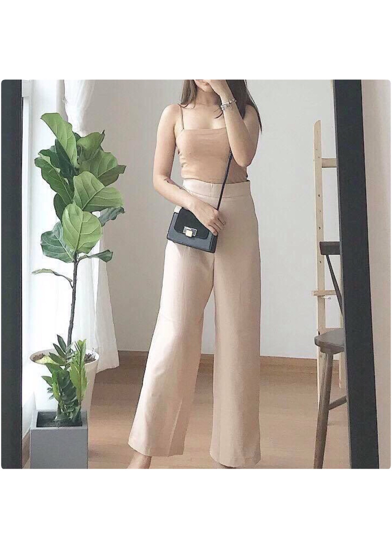 Quần culottes ống rộng dài