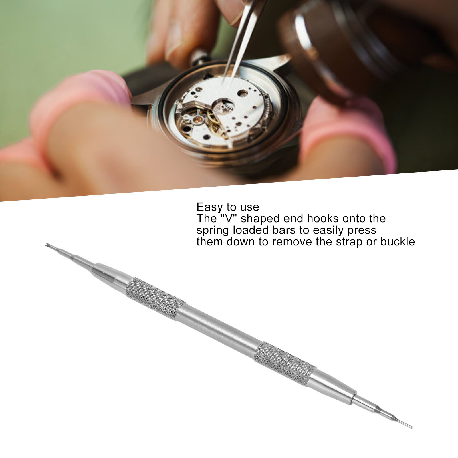 Watch Spring Bar Tool Double Tip Watch Link Remover Tool Stainless Steel for Adjust Replace Watch Strap
