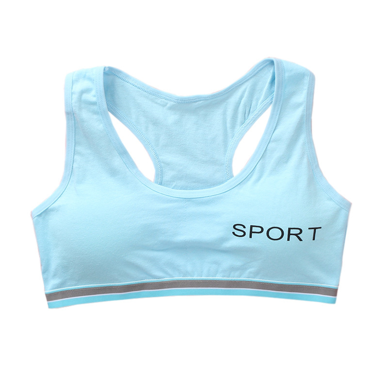 Cotton Girls Training Bra 8-16 Years Old Adolescente Girl's Sport