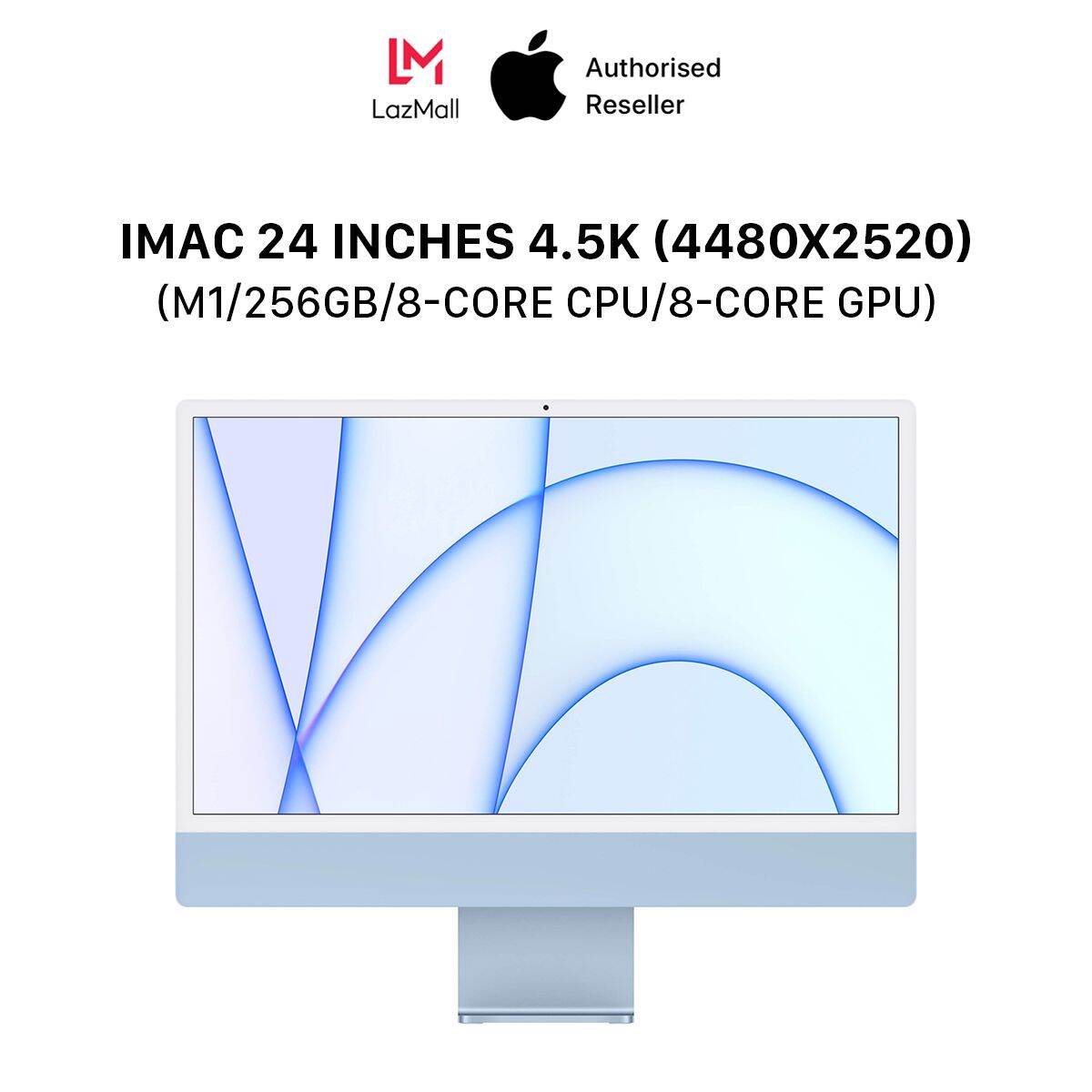 iMac 24 inches 2021 4.5K M1/256GB/8-Core GPU – Hàng Chính Hãng