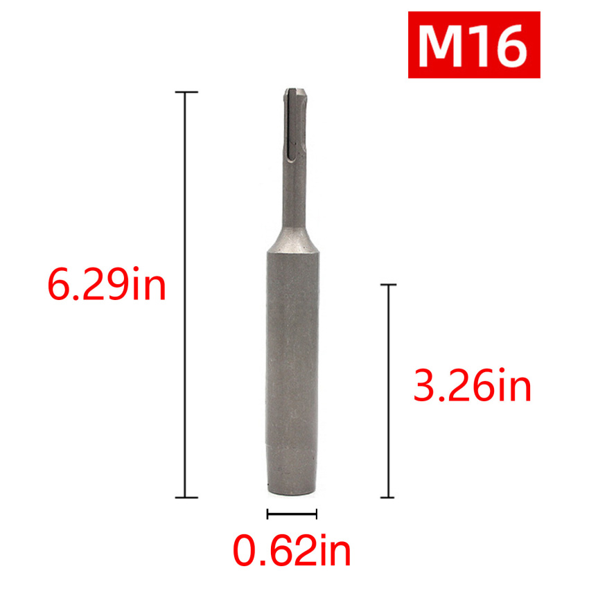 SDS Plus Ground Rod Driver Durable 16mm/20mm Earth Stake Grounding Rod