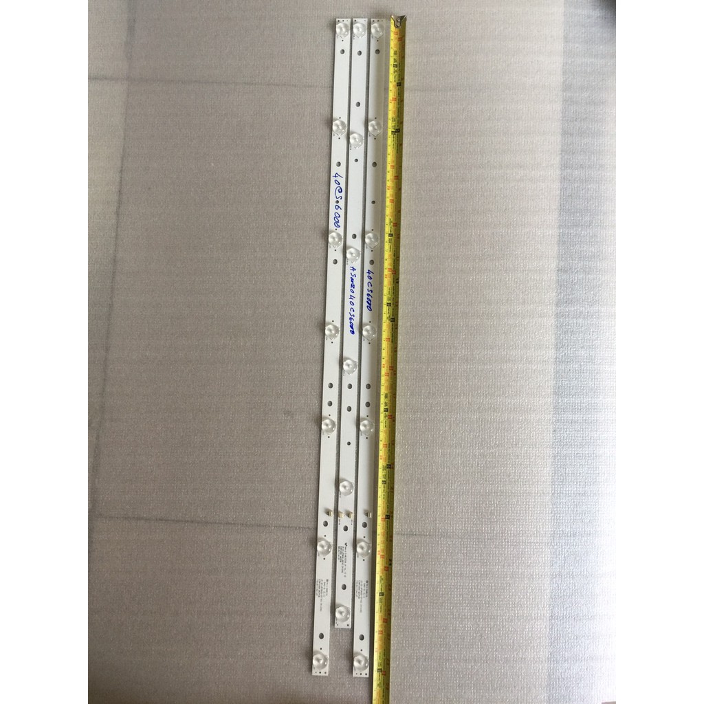 Led Asanzo 40 in -40cs 6000 . Máy 3 thanh (2 thanh 7 bóng 1 thanh 6 bóng )
