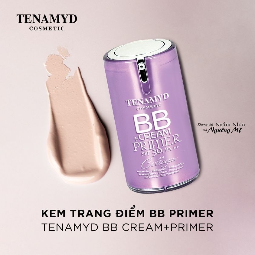 Kem Trang Điểm Tenamyd Bb Primer Colagen Tím, Bb Primer Collagen 40G