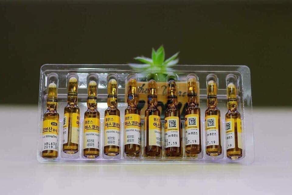 Hộp 50 ống Vitamin C Hàn quốc (5 vỉ)