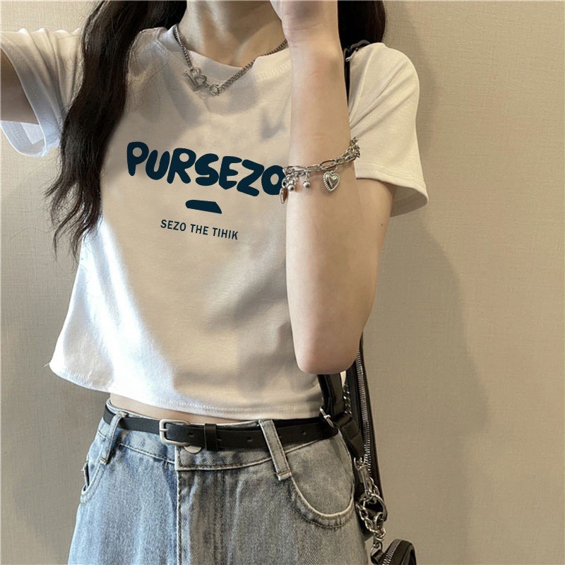 Áo Thun Croptop PURSEZO áo kiểu nữ