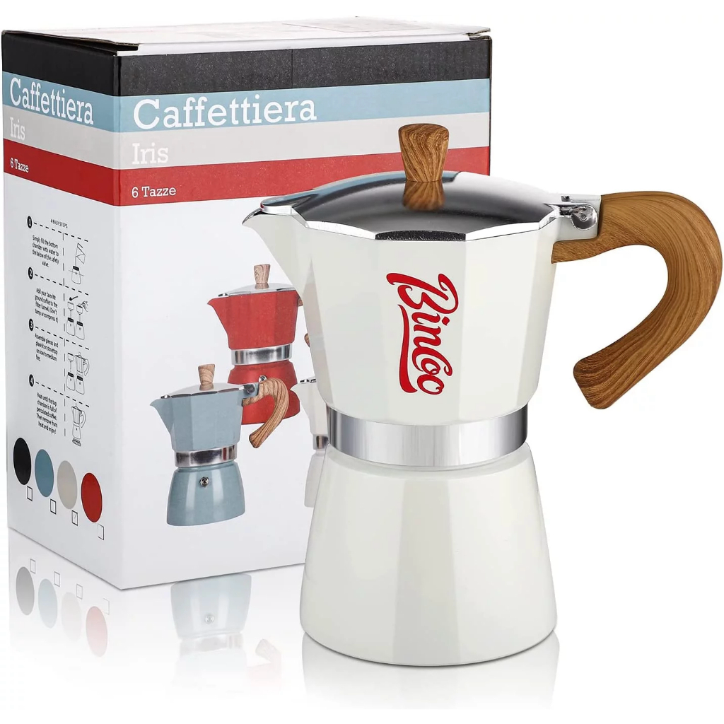 It Smart - Máy pha cà phê Bincoo Moka Pot Espresso Maker thẩm thấu ngược 3 cup 150ml (Tặng giấy lọc cà phê)