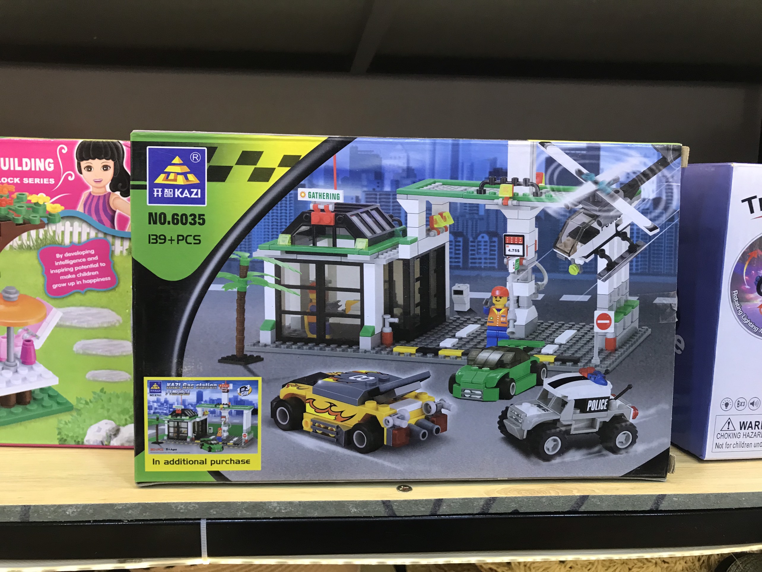 Bộ lego lắp ráp KAZI Trạm xăng